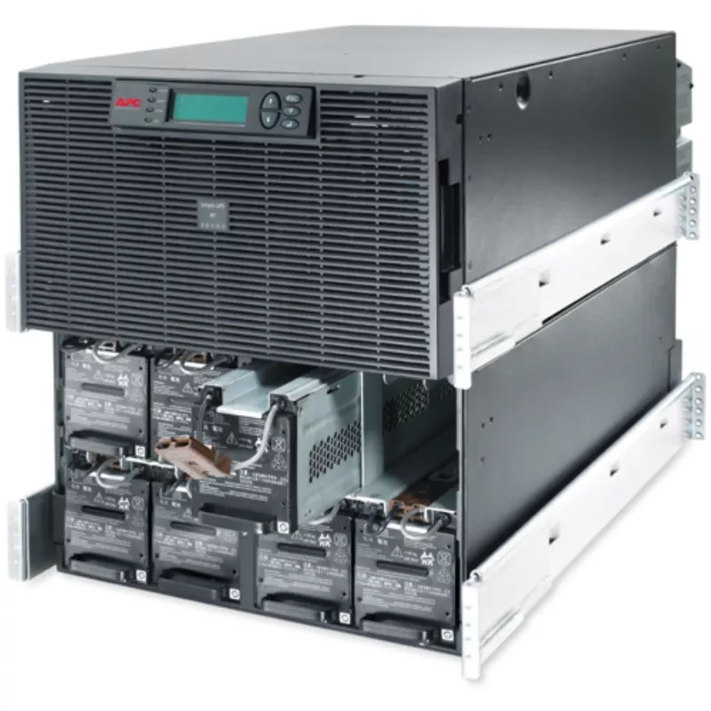 APC Smart-UPS RT 20kVA, 230/400V, LCD, riiulipaigaldatav, 12U, 2x IEC hüppajad ja 8x IEC 60320 C19 pistikupesa