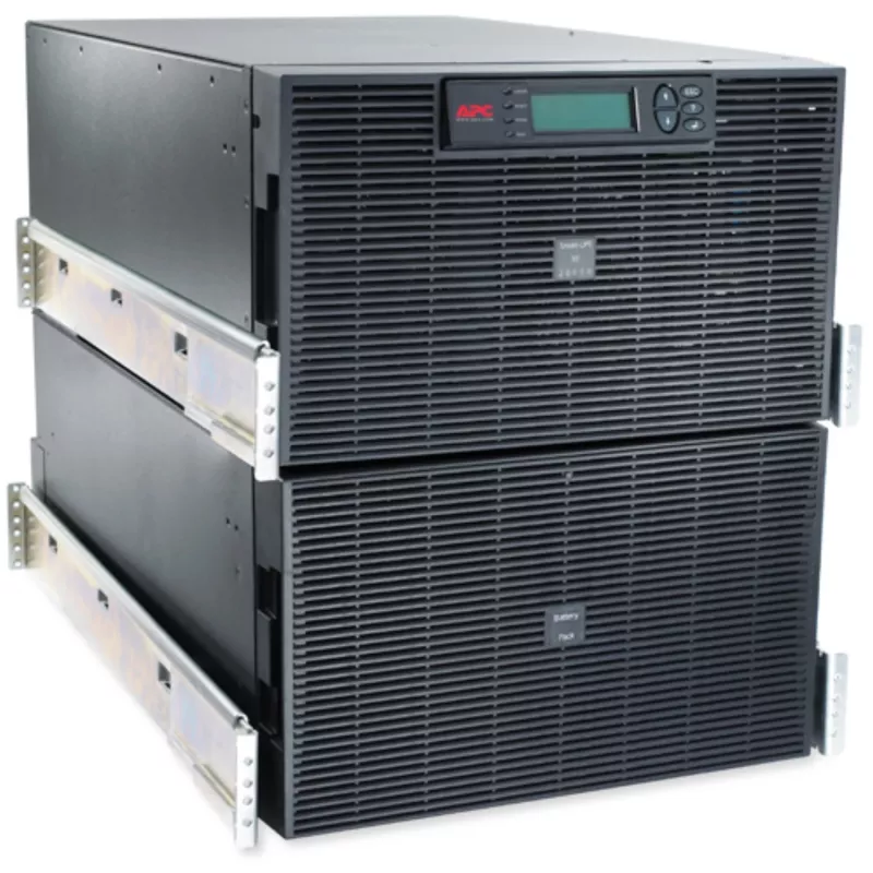 APC Smart-UPS RT 20kVA, 230/400V, LCD, riiulipaigaldatav, 12U, 2x IEC hüppajad ja 8x IEC 60320 C19 pistikupesa