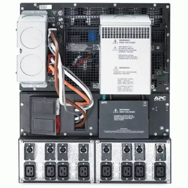APC Smart-UPS RT 15kVA, 230/400V, LCD, rackmount, 12U, 2x IEC hüppajad ja 8x IEC 60320 C19 pistikupesa