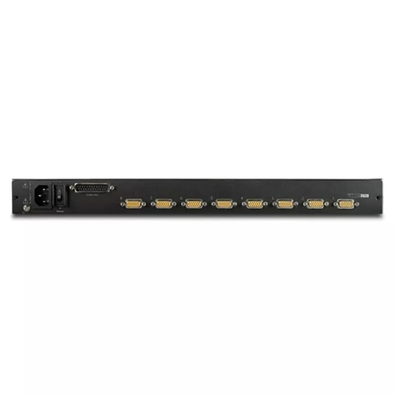 APC 17-tolline raami LCD-konsool integreeritud 8-pordilise analoog-KVM-lülitiga