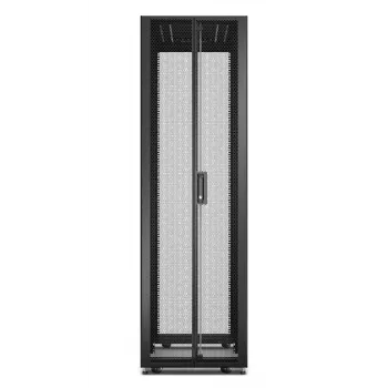 APC Easy Rack, 42U, must, katusega, ratastega, jalgadega, 4 kronsteiniga ja küljepaneelidega, põhjata, 1991H x 600W x 800D mm