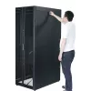 APC Easy Rack, 42U, must, katusega, ratastega, jalgadega, 4 kronsteiniga ja küljepaneelidega, põhjata, 1991H x 600W x 800D mm