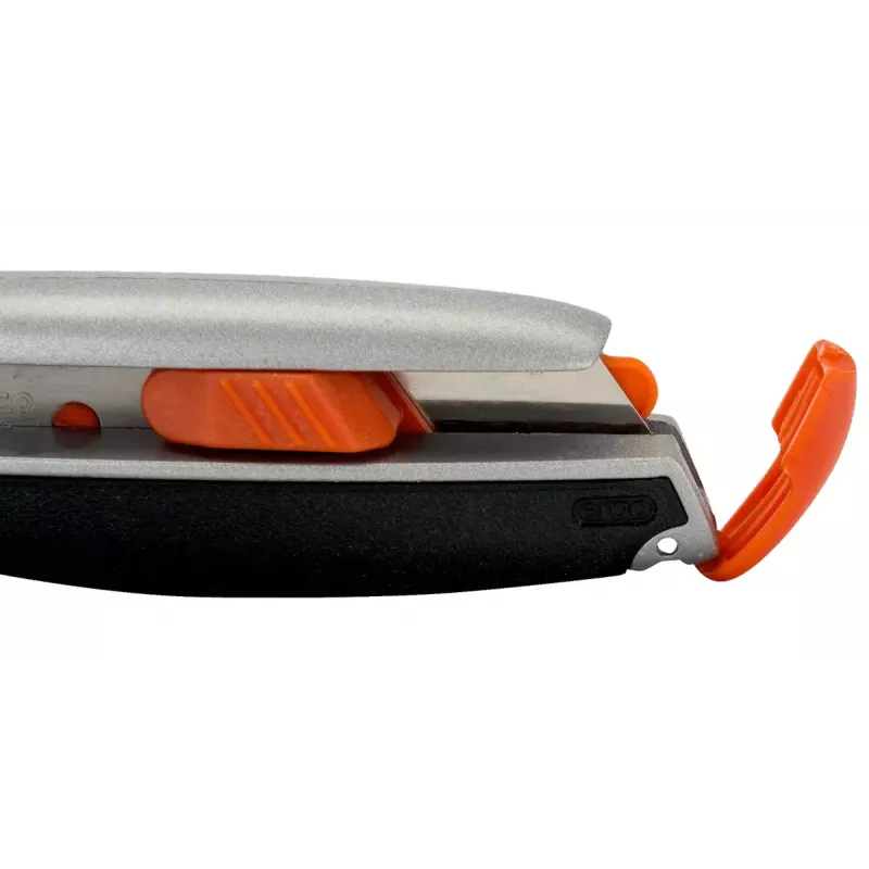 Utility Knife Bahco KE18-01 Must Hall Punane