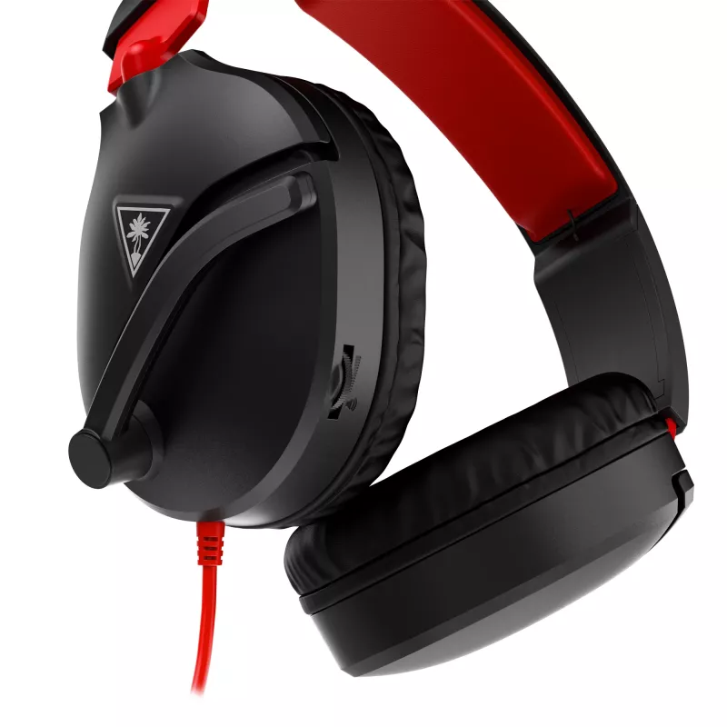 Over-ear stereo mänguripeakomplekt Turtle Recon 70 — must, juhtmega stereo, ühe kõrvaklapi juhtnupud