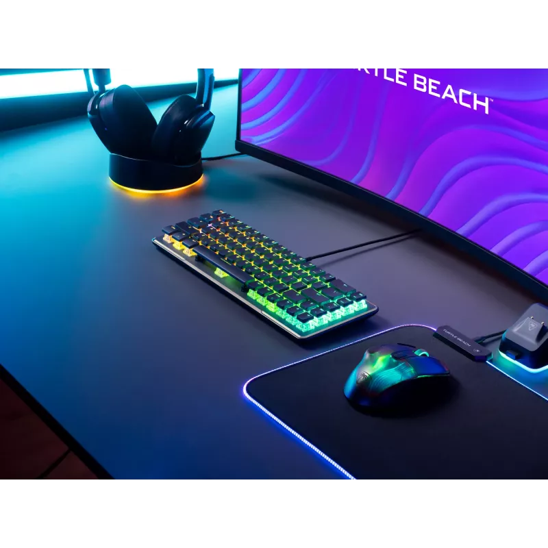 Turtle Beach Vulcan II Mini klaviatuur mängimiseks USB QWERTY saksa must