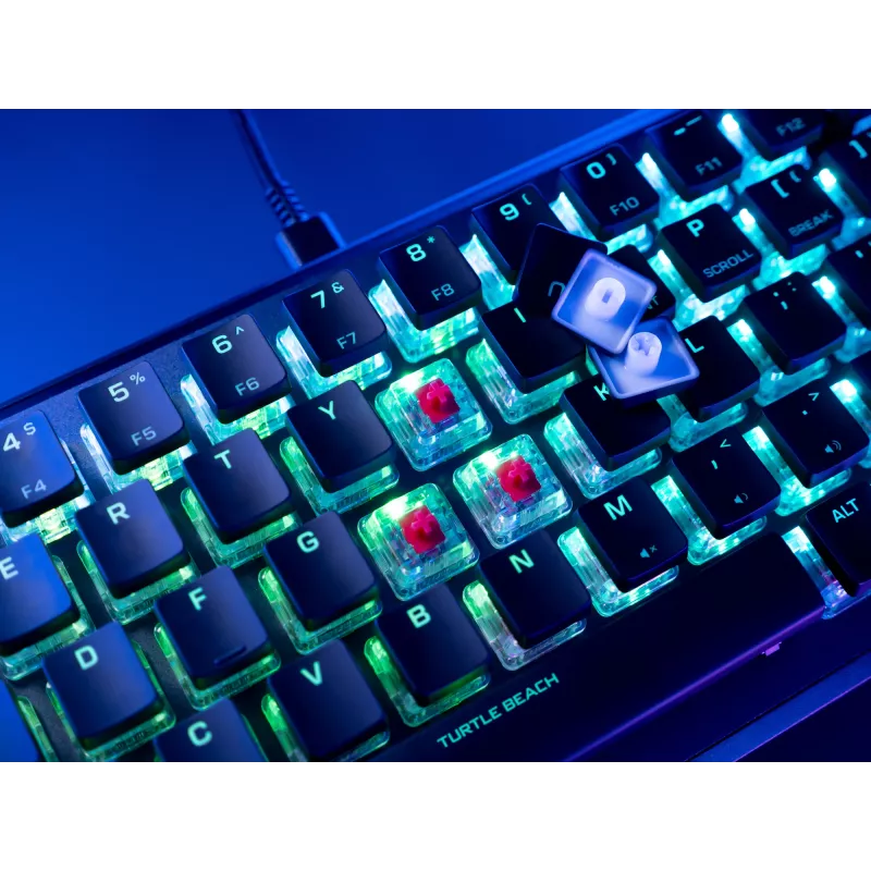 Turtle Beach Vulcan II Mini klaviatuur mängimiseks USB QWERTY saksa must