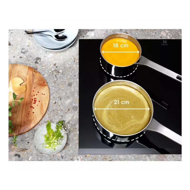 Electrolux EIV634 must, sisseehitatav, 60 cm, tsooni induktsioonpliit, 4 tsooni