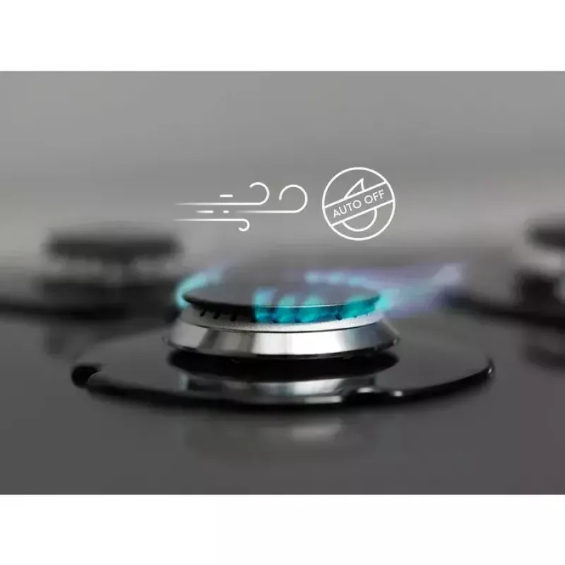 Gas Cooktop CGS6436BX WOK, 4 keedutsooni, mehaaniline juhtimine