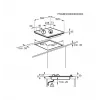 Gas Cooktop CGS6436BX WOK, 4 keedutsooni, mehaaniline juhtimine