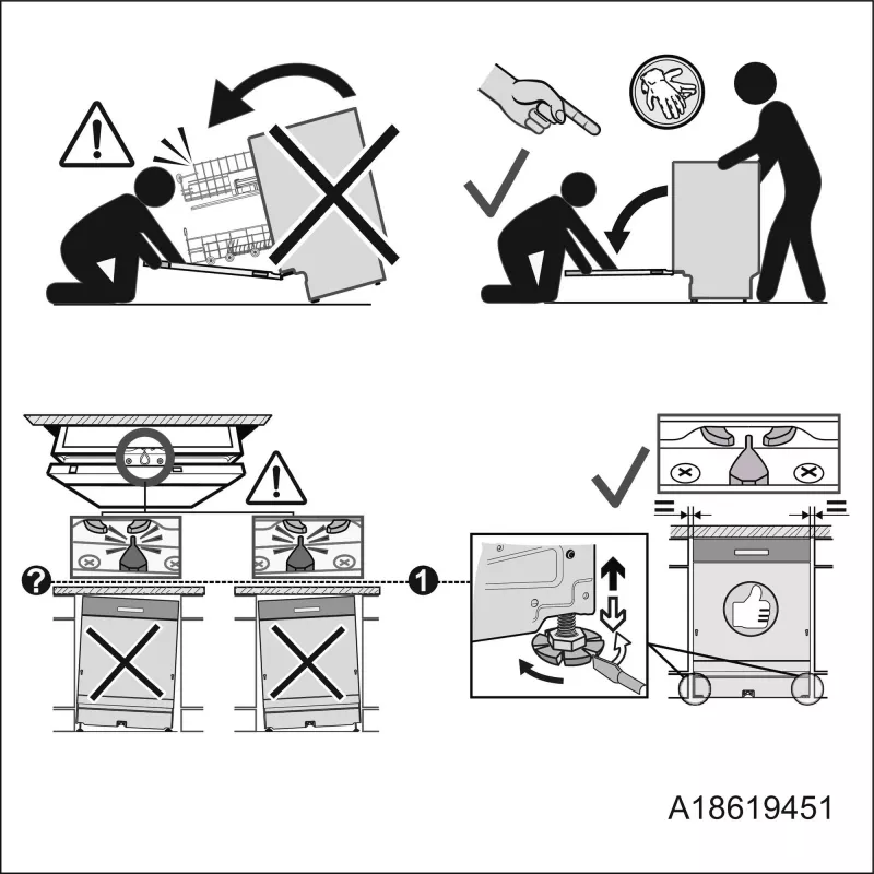 Integreeritav Electrolux EEM69410W nõudepesumasin — 15 komplekti, 42 dB, täissuuruses 60 cm, AirDry