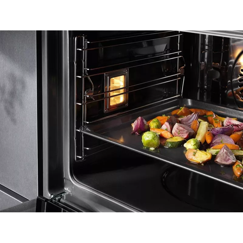 Ahjuplaad Electrolux E9OOAF11 — ristkülikukujuline 385×465×25 mm, mittenakkuva kattega, must