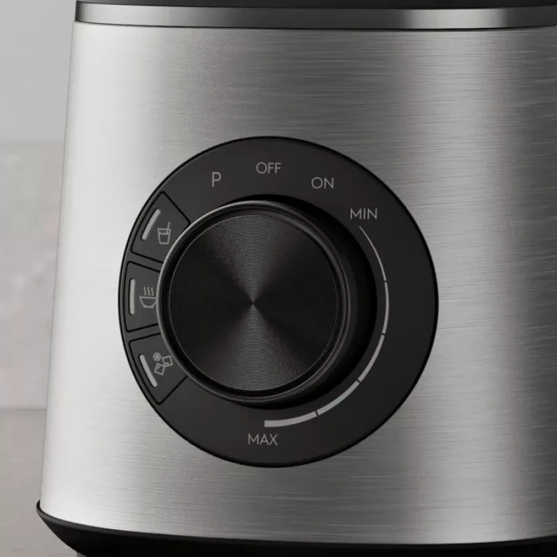 Laua blender Electrolux E6TB1-6ST — 1,75 L kann, 1400 W, pöördnupp, must/roostevaba teras/läbipaistev