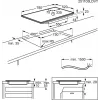 Electrolux Serie 600 EIV83443CT Must Sisseehitatav 80 cm Induktsioonpliit tsoonidega 4 tsooni