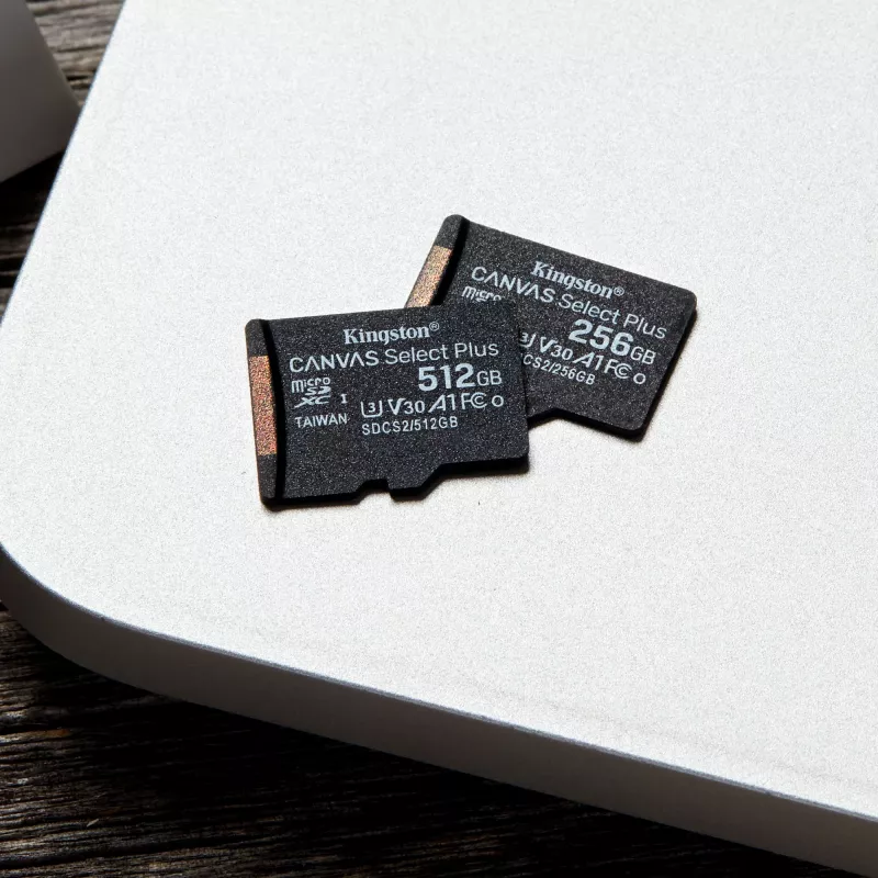 Kingston Technology Canvas Select 256 GB micSDXC Plus 100R A1 C10 kaart + adapter