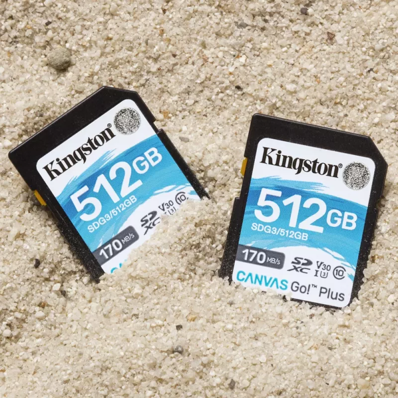 Kingston Technology Canvas Go! Plus 512 GB SDXC Canvas Go Plus 170R C10 UHS-I U3 V30