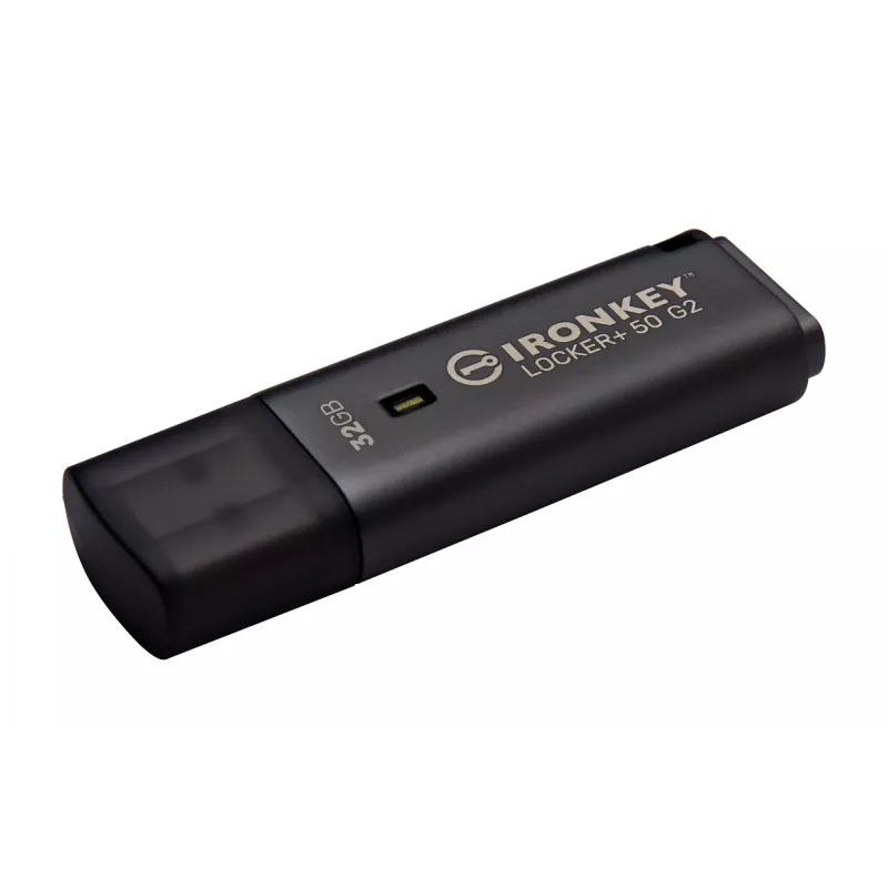 USB-mälupulk KINGSTON IronKey Locker Plus 50 G2 32 GB, USB 3.2 Gen 1 Type-A, AES-256, FIPS 197
