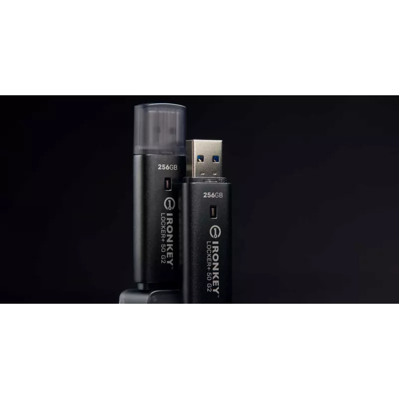 USB-mälupulk KINGSTON IronKey Locker Plus 50 G2 256 GB, USB Type-A, USB 3.2 Gen 1, AES-256, FIPS 197