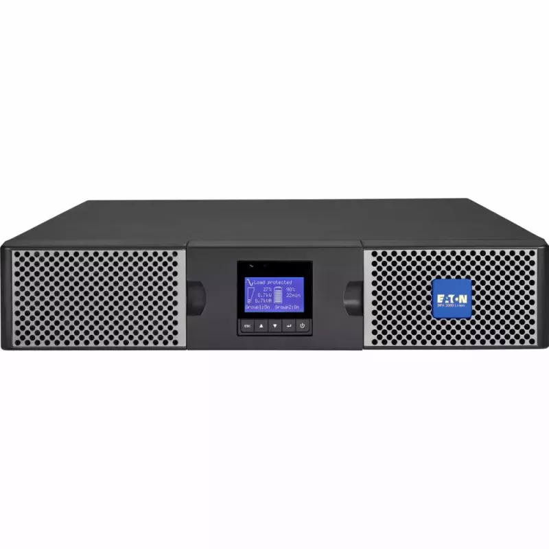 Eaton 9PX 3000i RT2U Li-Ion UPS topeltkonversiooniga 3 kVA 2400 W 10 vahelduvvoolupistikut