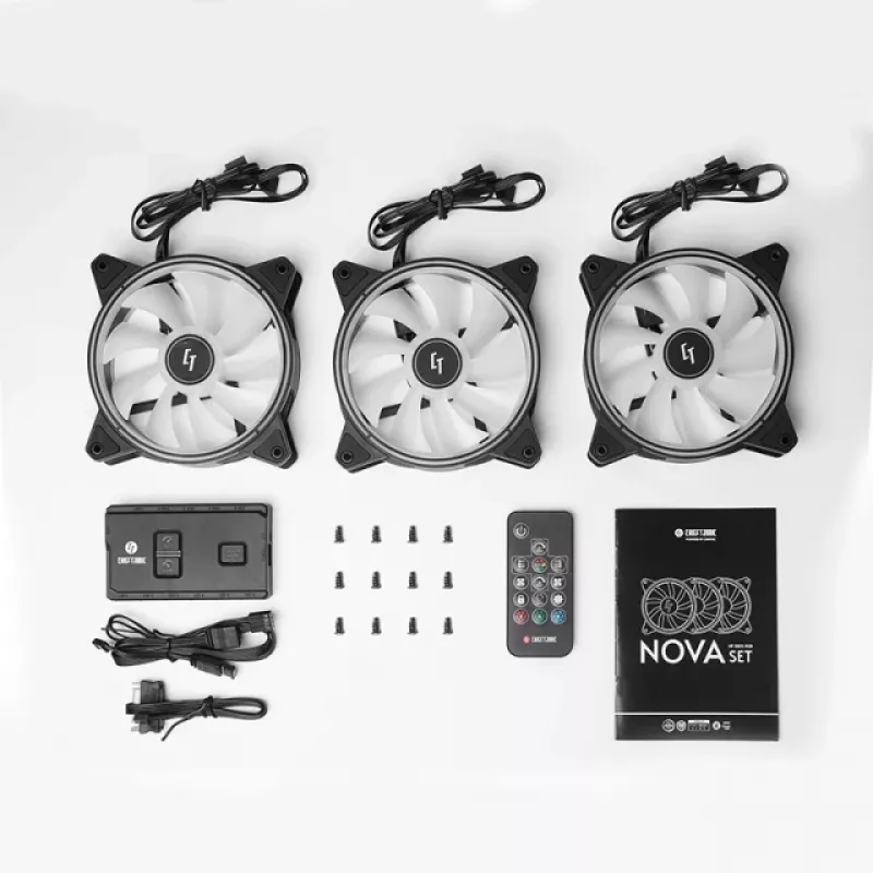Chieftec Chieftronic Nova Set Ventilaator 12 cm Must 3 tk