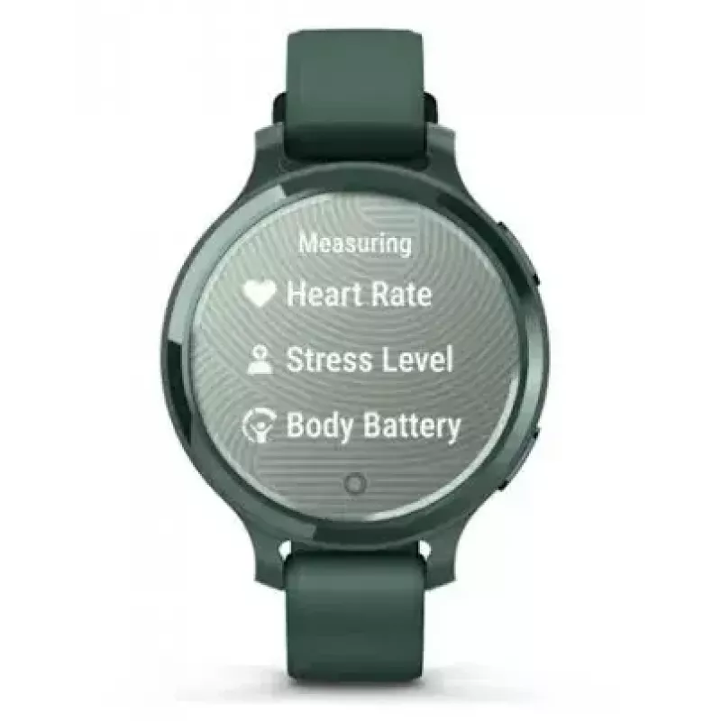 Nutikell GARMIN Lily 2 Active Roheline — 38 mm alumiiniumkorpus, silikoonrihm, GPS, SpO2, 5 ATM, aku 9 päeva