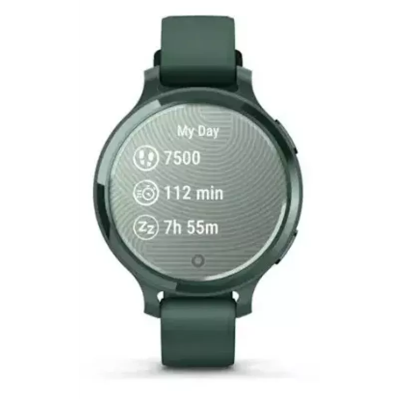 Nutikell GARMIN Lily 2 Active Roheline — 38 mm alumiiniumkorpus, silikoonrihm, GPS, SpO2, 5 ATM, aku 9 päeva