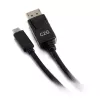 C2G USB-C to DisplayPort adapterkaabel 4K 30Hz 1,8m Must