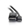 C2G USB-C to DisplayPort adapterkaabel 4K 30Hz 1,8m Must