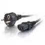 C2G 2m 16 AWG Euroopa toitekaabel IEC320C13 CEE7/7-le