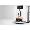 Espressomasin JURA ENA 8 (EC) — täisautomaatne, 1,1 L veepaak, 125 g oakaamel, 15 programmi, 15 baari, termoplokk, Wi‑Fi, valge