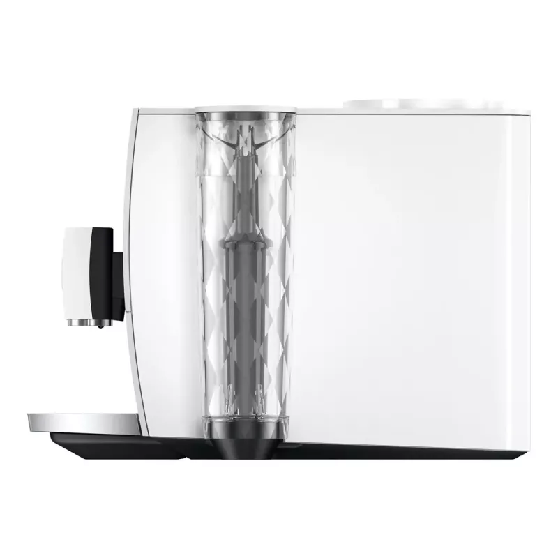 Espressomasin JURA ENA 8 (EC) — täisautomaatne, 1,1 L veepaak, 125 g oakaamel, 15 programmi, 15 baari, termoplokk, Wi‑Fi, valge