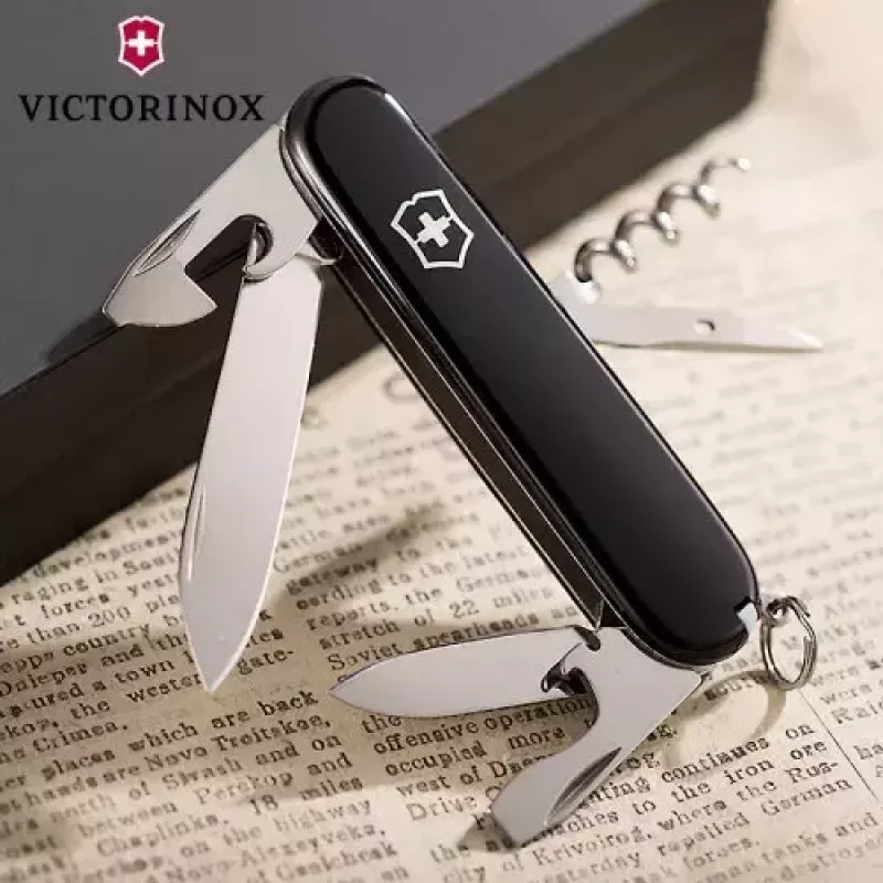 Victorinox Spartan must Šveitsi armee nuga 12 funktsiooniga Must