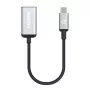 Manhattan USB-C to HDMI kaabel, 4K@60Hz, 5 Gbps (USB 3.2 Gen1 aka USB 3.0), 15 cm, must, isane-emane, kolme aasta garantii