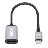 Manhattan USB-C to HDMI kaabel, 4K@60Hz, 5 Gbps (USB 3.2 Gen1 aka USB 3.0), 15 cm, must, isane-emane, kolme aasta garantii