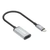 Manhattan USB-C to HDMI kaabel, 4K@60Hz, 5 Gbps (USB 3.2 Gen1 aka USB 3.0), 15 cm, must, isane-emane, kolme aasta garantii
