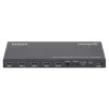 Manhattan 4K 4-pordiline HDMI-multivaaturi lüliti, lüliti nelja sisendiga ühel kuval, 4k@30Hz, mitu vaatamisvalikut, sh pilt-pildis ja kahe-/neljaekraaniline, nupp- või kaugjuhtimine, 3,5 mm ja Toslink heli, must, 3-aastane garantii