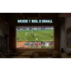 Manhattan 4K 4-pordiline HDMI-multivaaturi lüliti, lüliti nelja sisendiga ühel kuval, 4k@30Hz, mitu vaatamisvalikut, sh pilt-pildis ja kahe-/neljaekraaniline, nupp- või kaugjuhtimine, 3,5 mm ja Toslink heli, must, 3-aastane garantii