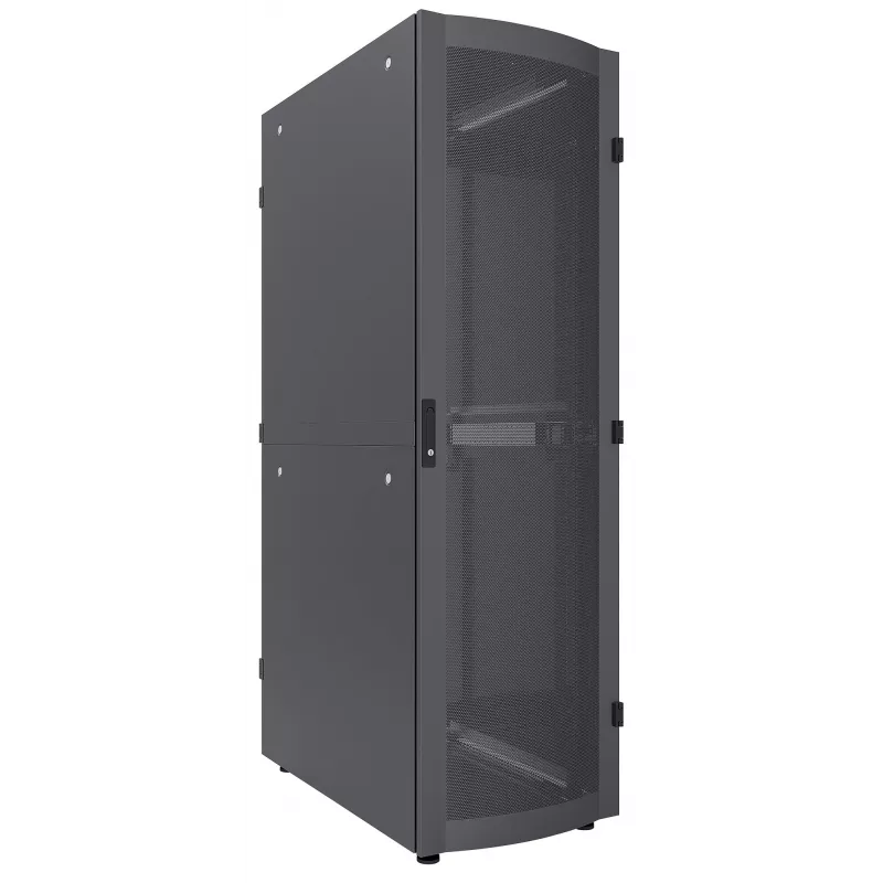 Intellinet 19-tolline serverikapp – vabaltseisev, 42U, 800x1200 mm (laius x sügavus), must, kokkupandud, max 1500 kg, mitmepunktiline ukselukk, üks lukk külgpaneeli kohta, kasutatav sügavus 123–973 mm, IP20 reiting, riiul, teras