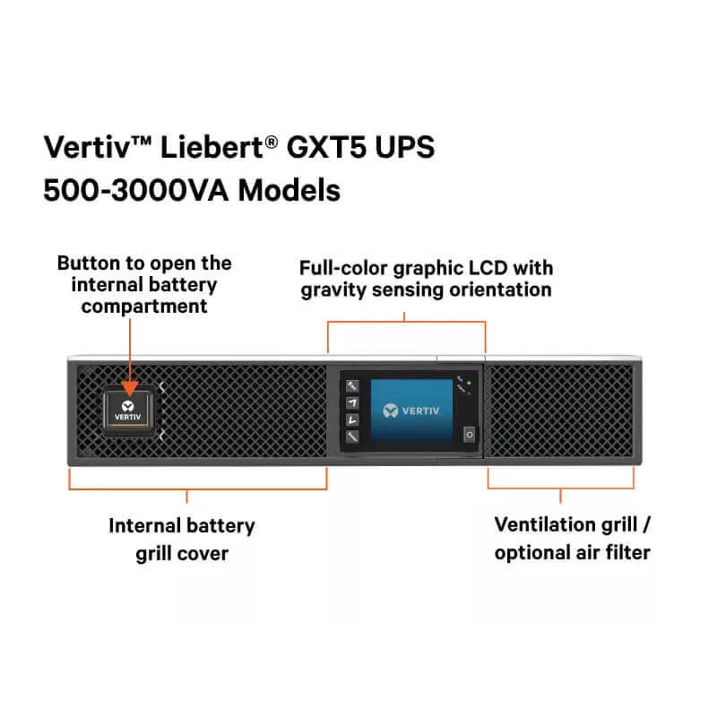 Vertiv Liebert GXT5 katkematu toiteallikas (UPS) GXT5-2000IRT2UXLE