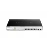D-Link 10-pordiline Gigabit PoE+ nutihaldusega kommutaator koos 2 SFP-pordiga