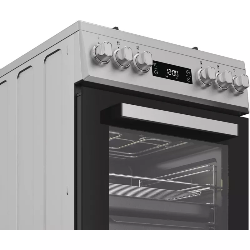 Whirlpool W5G8LMX vabaltseisev pliit Elektriline Gaas Roostevaba teras