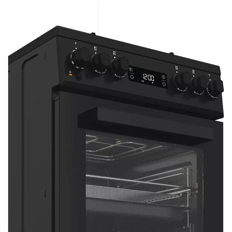 Whirlpool W5G8LMSWTB vabalt seisev pliit Elektriahi Gaasipliit Must