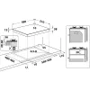 Whirlpool TGML 650 IX Roostevaba teras Sisseehitatud 58 cm Gaas 4 tsooni
