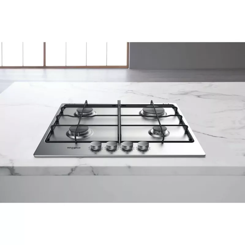 Whirlpool TGML 650 IX Roostevaba teras Sisseehitatud 58 cm Gaas 4 tsooni