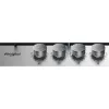 Whirlpool TGML 650 IX Roostevaba teras Sisseehitatud 58 cm Gaas 4 tsooni
