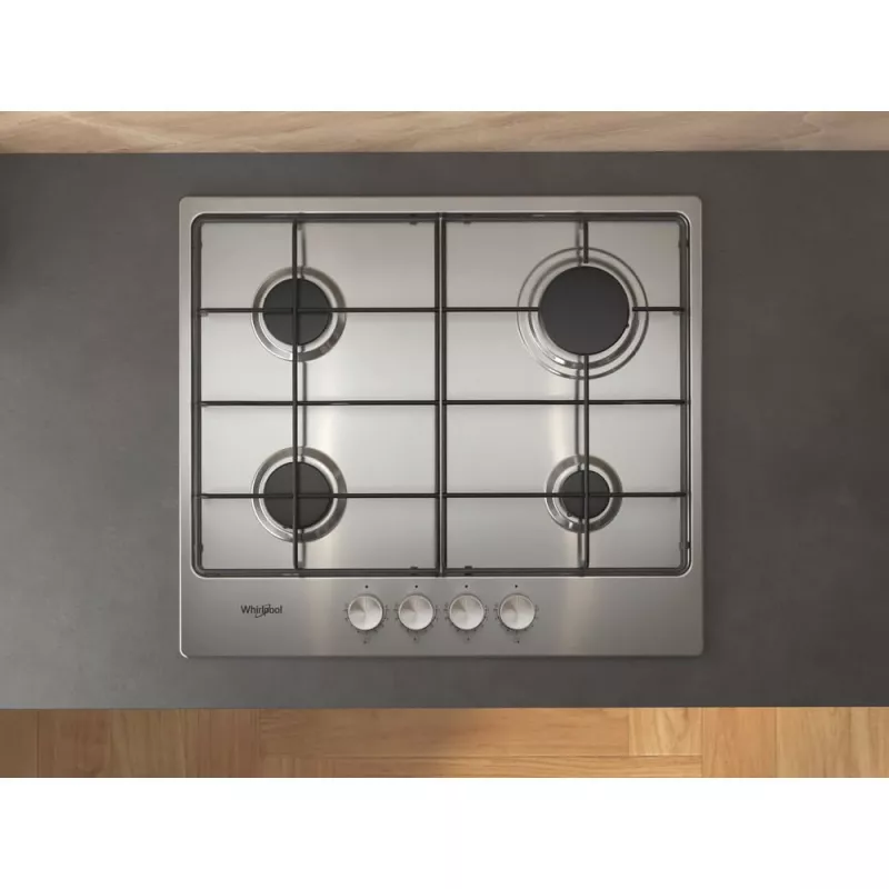 Whirlpool TGML 650 IX Roostevaba teras Sisseehitatud 58 cm Gaas 4 tsooni