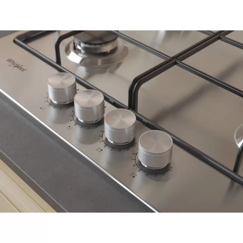 Whirlpool TGML 650 IX Roostevaba teras Sisseehitatud 58 cm Gaas 4 tsooni