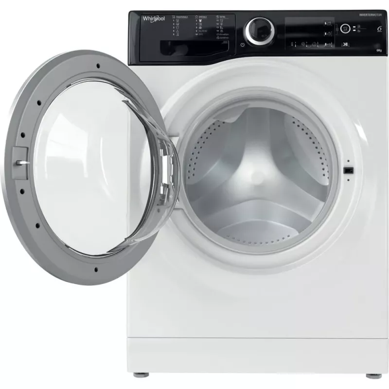 Whirlpool WRBSB 6249 S EU pesumasin eesttäidetav 6 kg 1151 p/min must, valge