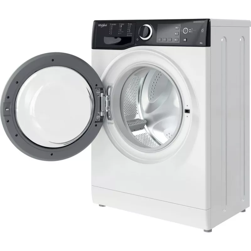 Whirlpool WRBSB 6249 S EU pesumasin eesttäidetav 6 kg 1151 p/min must, valge