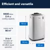 De’Longhi PAC EM82 kaasaskantav konditsioneer 63 dB 1000 W valge