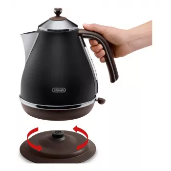 De’Longhi KBOV 2001.BK elektriline veekeetja 1,7 L 2000 W must, pruun